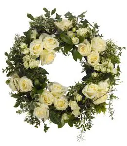 White Wreath from Every Bloomin Thing Flowers Glasgow